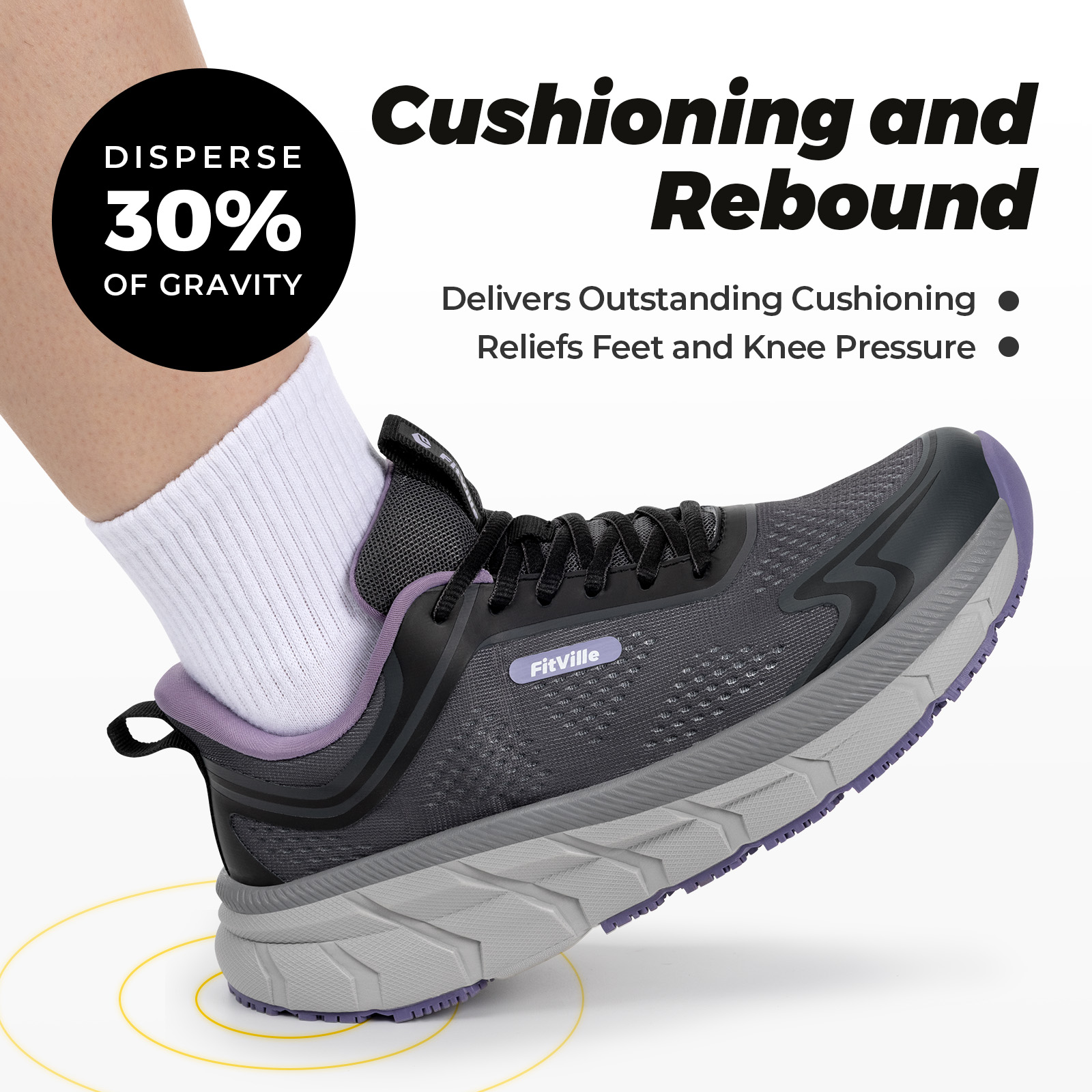 Fitville Women's Sports Shoes  - Wide Toe Box Running Sneakers 评论和价格