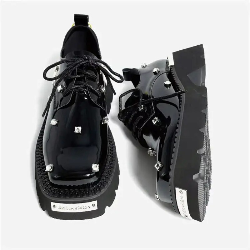 Women Loafers Crystal Platform - Sandals 评论和价格