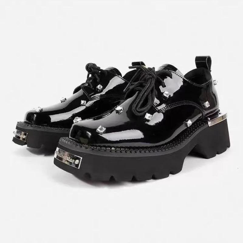 Women Loafers Crystal Platform - Sandals 评论和价格