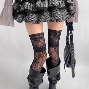 1 Pair Women's Over-Knee Socks - Boots 评论和价格