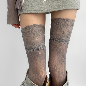 1 Pair Women's Over-Knee Socks - Boots 评论和价格