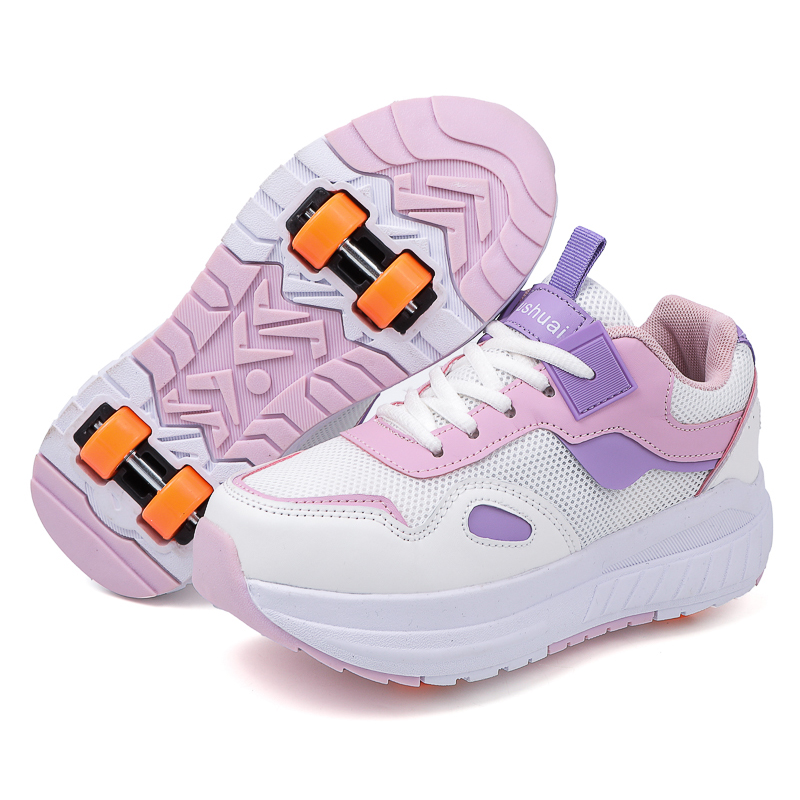 Kids Roller Skates 4 Wheels De - Running Shoes 评论和价格