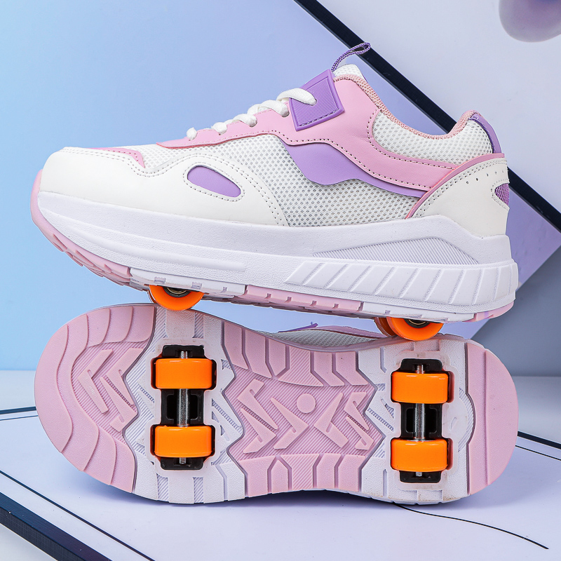 Kids Roller Skates 4 Wheels De - Running Shoes 评论和价格