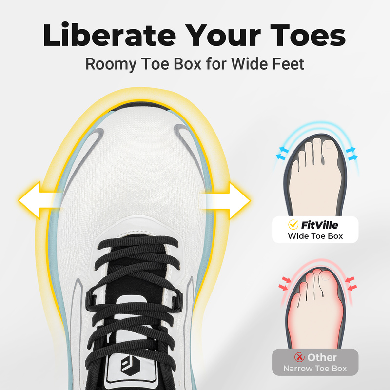 Fitville Walking Shoes For Men - Waterproof Goretex Running Shoes 评论和价格